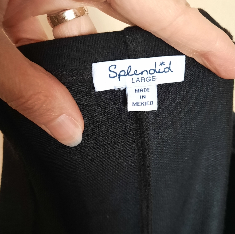 Splendid Black Leggings Athleisure Cozy Minimalist Active Activewear - Picture 5 of 6